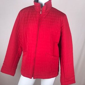 White Stag Red Quilted Jacket